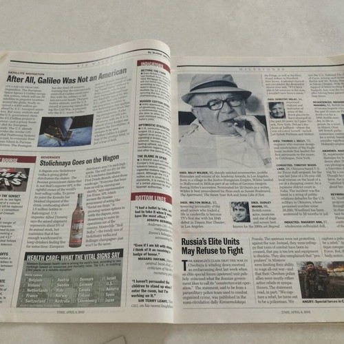 Time magazine collectible pack 3 issues 2002 like new