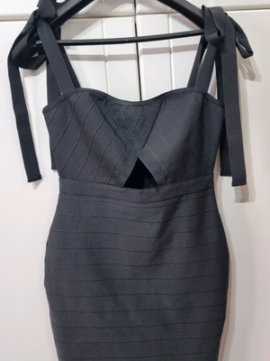Elastic evening dress new, size L, black