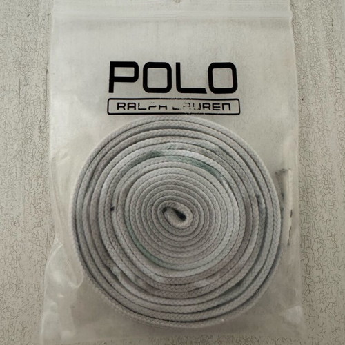 Polo Ralph Lauren shoe laces used, black and white