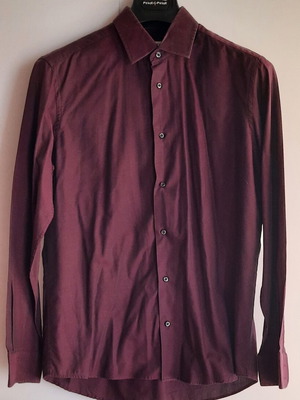 Oxford Company men's long-sleeve shirt size L 100% cotton new, dark bronze