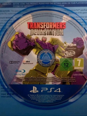 Transformers Devastation PlayStation 4 like new