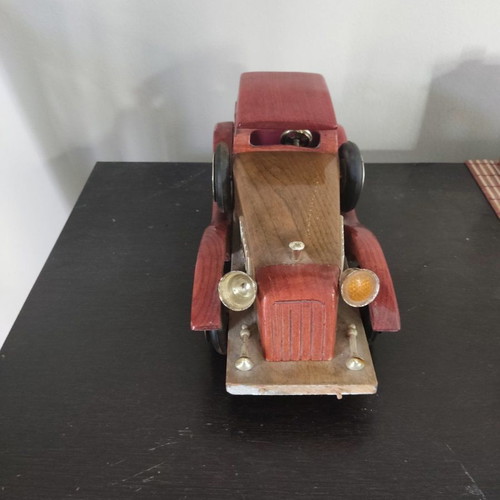 Wooden decorative antique car used