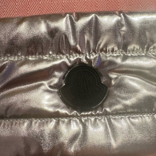 Moncler toiletry bag new silver