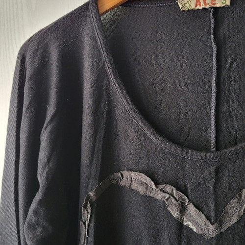 Attrattivo Boho Batwing Shirt like new, black, size S