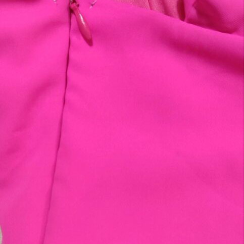 Fervente fuchsia dress No 38 like new with shoulder ties