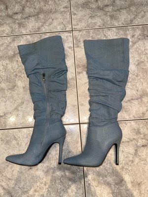 Pantera τζιν μπότες Νο37 σαν καινούργιες, μπλε