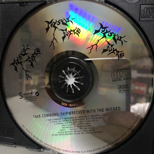 Mystic Force Take Command Shipwrecked With The Wicked CD used, metal