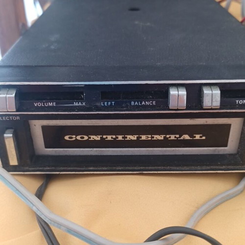 Car cassette player with speakers, amplifier and 4 cassettes used