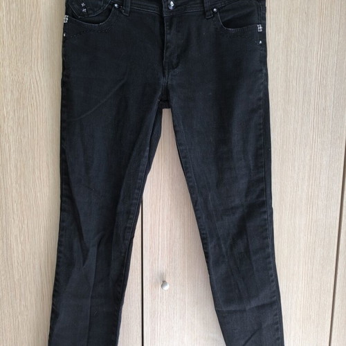 Women's black skinny jeans XL like new, low waist