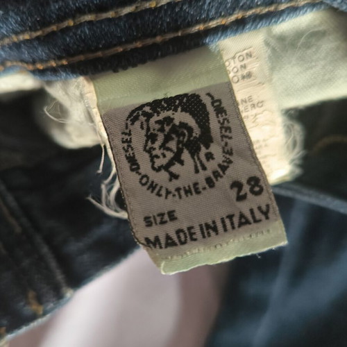 Diesel RAMF vintage jeans, low-rise flare, made in Italy