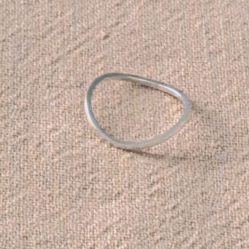 Handmade silver 925 ring set of 6 Organic Flow collection, like new