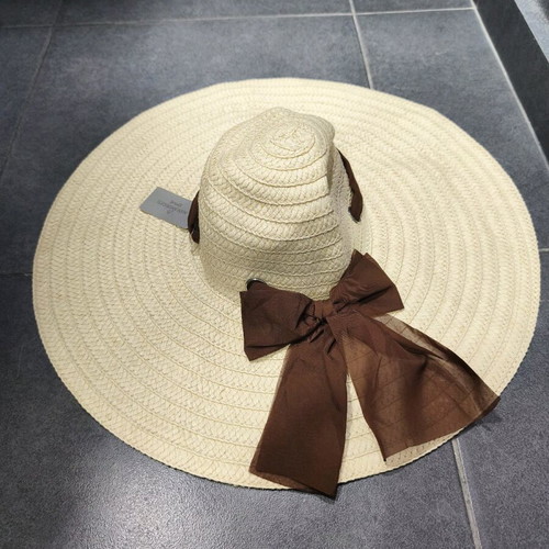 Straw hat Alexi Andriotti Prive new, beige and brown