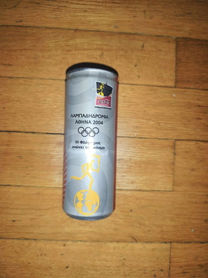 Συλλεκτικό μεταλλικό κουτάκι Coca Cola από Ολυμπιακούς Αγώνες Αθήνα 2004 μεταχειρισμένο
