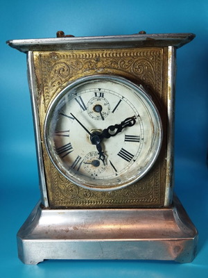 Vintage ρολόι Carriage Clocks επιτραπέζιο μεταχειρισμένο, αναλογικό