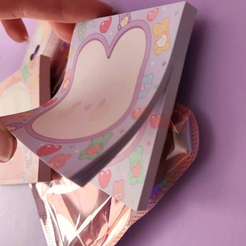 Note pad set new with pink and purple kids designs
