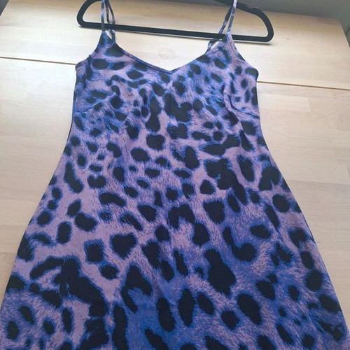 Dancing Leopard Purple Leopard-Print Midi Maxi Dress like new, UK 8 EU Small
