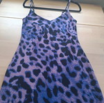 Dancing Leopard Purple Leopard-Print Midi Maxi Dress like new, UK 8 EU Small