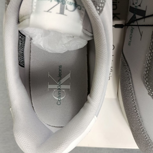 Calvin Klein Jeans Retro Runner Low Laceup sneakers new, Oyster Mushroom Formal Grey