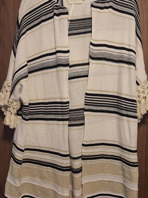 Figaro cotton knitted cardigan with short sleeves like new, size S
