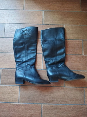 Leather boots used, size 37, black