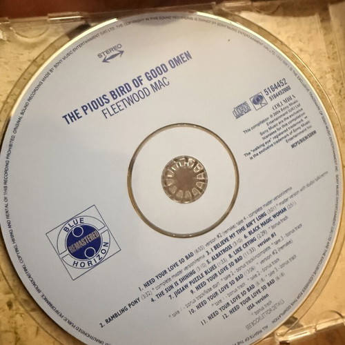 Fleetwood Mac The Pious Bird of Good Omen CD like new, rock