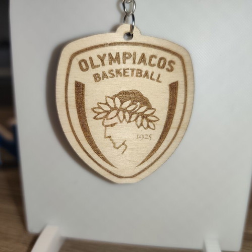 Olympiacos Basketball Handmade Wooden Keychain new
