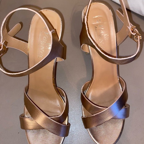 Women's sandals used size 41 pink and gold