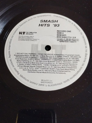 Va Smash Hits 93 LP album used, pop genre