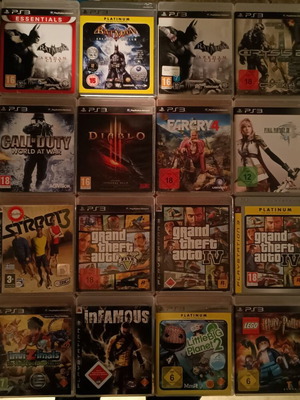 Παιχνίδια PlayStation 3 σαν καινούργια, πακέτο 96 τεμαχίων