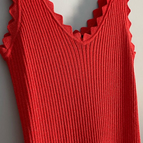 Lynne Lurex summer dress like new, red, size S