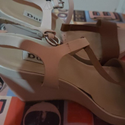 Dune London platforms size 39 used with minor repair needed