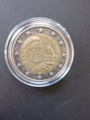 Germany 2018 two-euro coin with Helmut Schmidt used