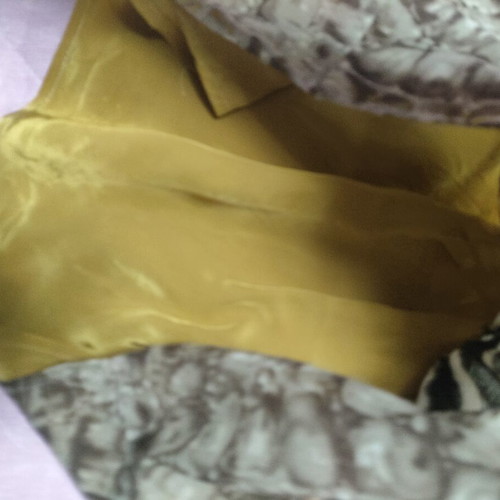 Vintage blouse like new, size S, brown and yellow