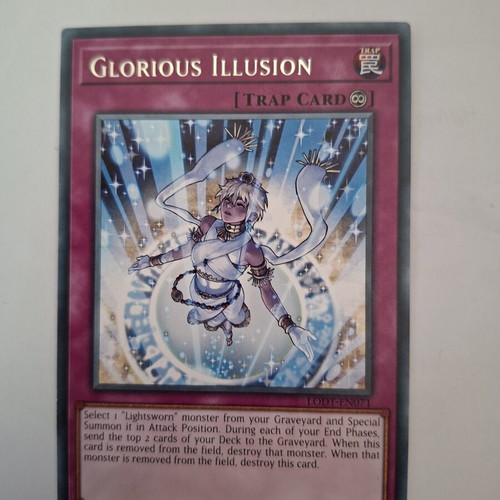 Yu-Gi-Oh! card Glorious Illusion Trap Card like new