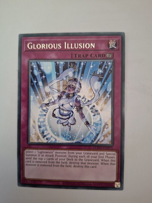Yu-Gi-Oh! card Glorious Illusion Trap Card like new