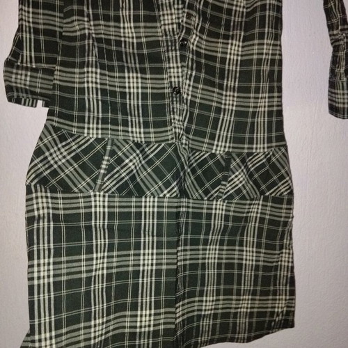 Shirtdress with belt size M like new, black and white