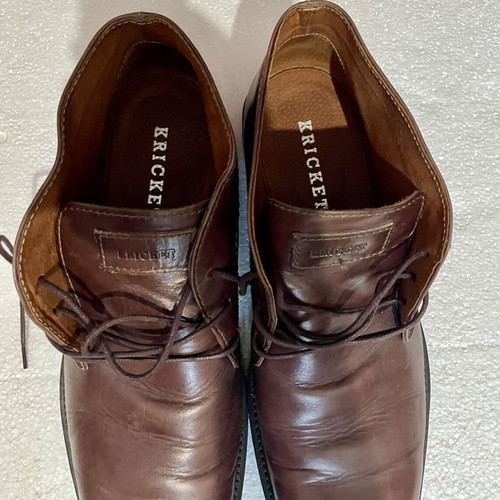 Kricket men's leather chukka boots like new, brown, size 44