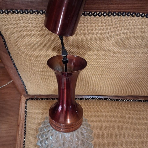 Set of 2 mid century single-light ceiling lamps
