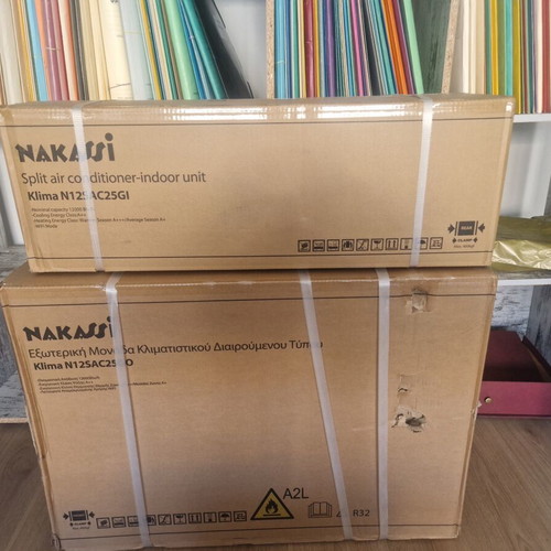 Aircondition Nakassi 12,000 BTU new, indoor and outdoor unit