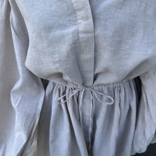 H&M Linen Blend Dress new, beige, size L