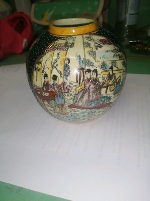 Βάζο vintage SATSUMA σαν καινούργιο, 10 εκ διάμετρο και 10 εκ ύψος