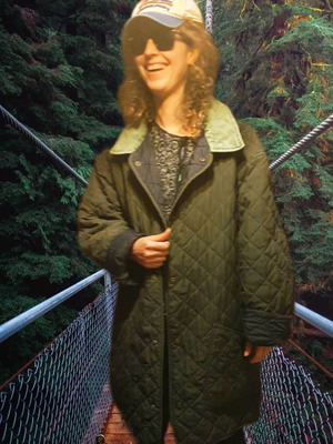 Καπιτονέ λάδι oversized παλτό σαν καινούργιο, πράσινο, μέγεθος L