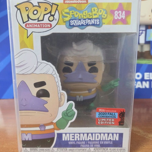 Funko Pop Animation #834 SpongeBob SquarePants Mermaidman 2020 Fall Convention Limited Edition new