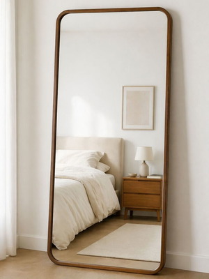 Καθρέφτης Zara Home μεγάλος κάθετος 170x90 εκ. με πλαίσιο δρυός καινούργιος