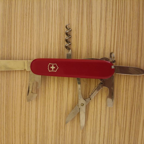 Swiss pocket knife used, multi-tool