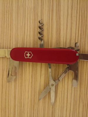Swiss pocket knife used, multi-tool