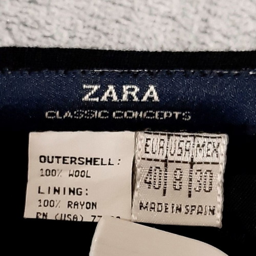 Zara skirt Large 100% wool black new, cool wool, long slim fit