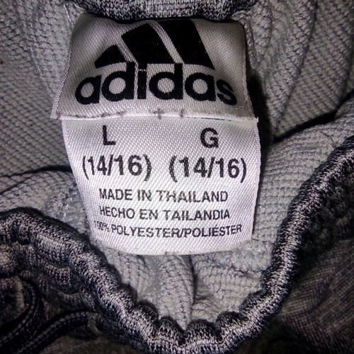 Adidas gray sweatpants teen size 14/16 fits like women's XS or XXS, like new