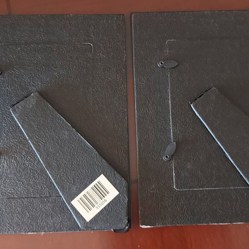 Photo frames used, pack of 2 modern with glass and mirror