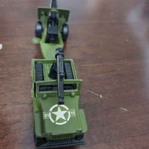 Matchbox military vehicles 1978, like new, cannon and jeep